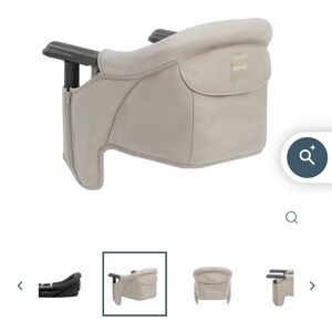 Inglesina Beige Clip-On High Chair with attachable tray